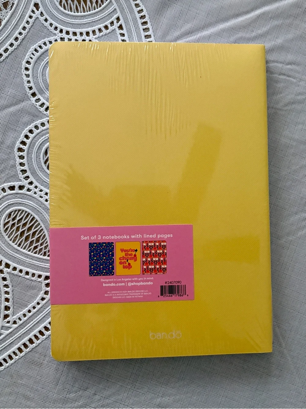 ban.do Floral Tulip Notebook Set - Navy with Pink & Yellow